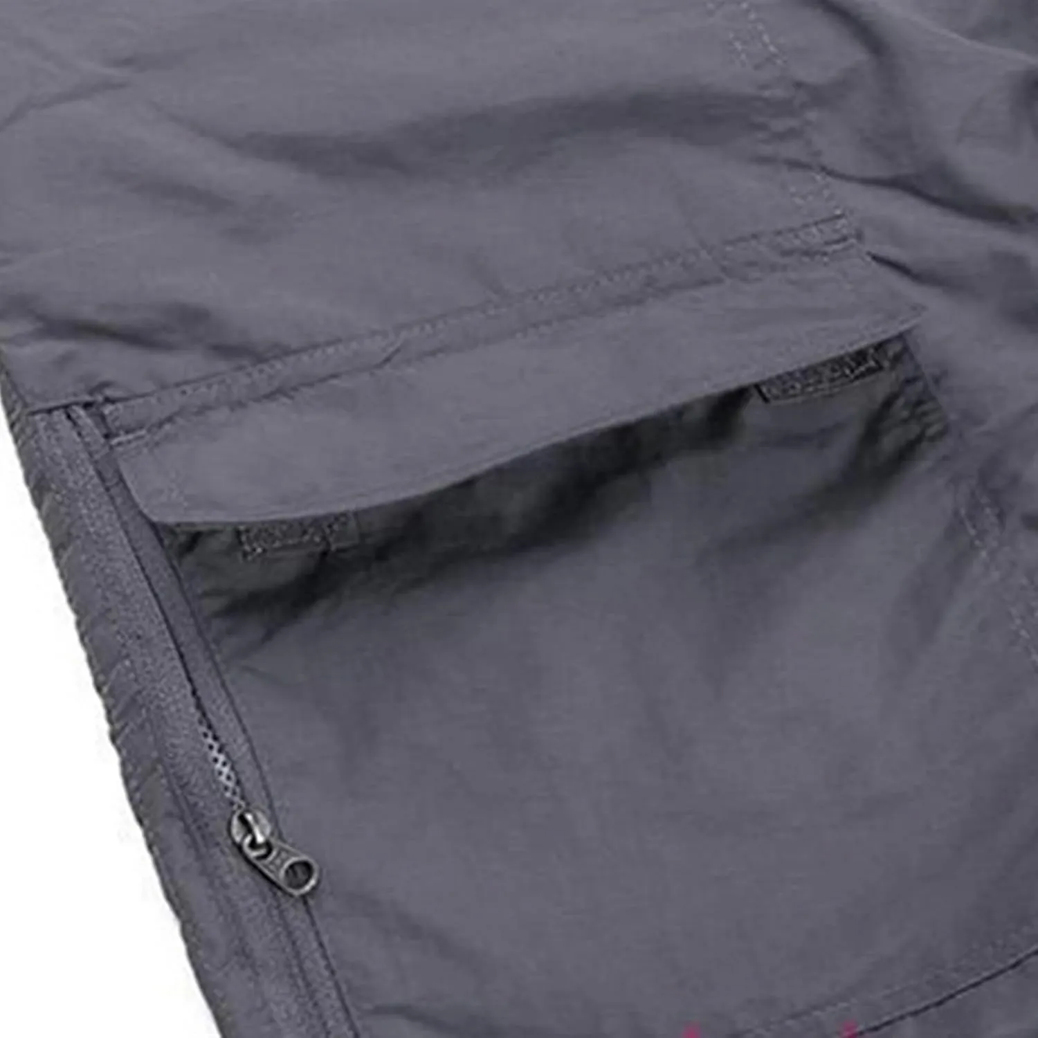 Zeiyignr Men's Outdoor Casual Detachable Quick Dry Lightweight Hiking Cargo Pants with Multi Pockets Camping Fishing Pants