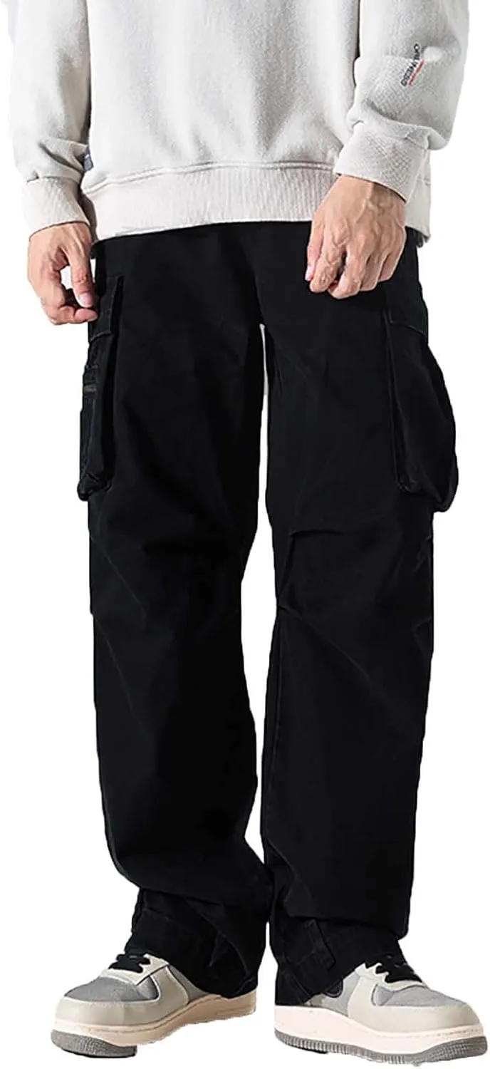 ZYXTIM Mens Hiking Cargo Pants Plus Size Convertible Zip Off Drawstring Pockets Lightweight Fishing Camping Tactical Pants